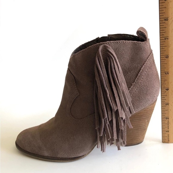 Steve Madden Ponncho Fringe Ankle Booties - Picture 12 of 14